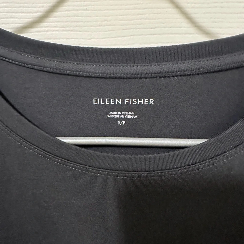 Eileen Fisher Classic Gray T-shirt Maxi Dress - Picture 3 of 11